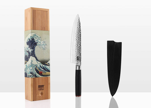 Gyuto Chef Knife w/Wooden Saya & Bamboo Box