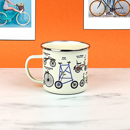 Enamel Mug - Bicycles