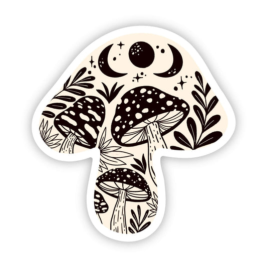 Mushroom abstract sticker