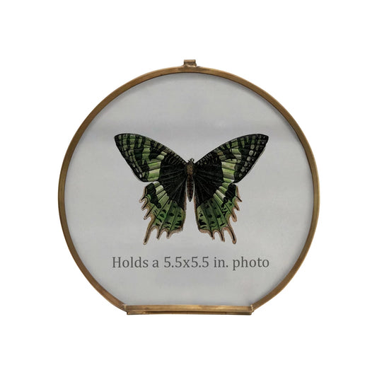 Brass and Glass Photo Frame-5.5x5.5