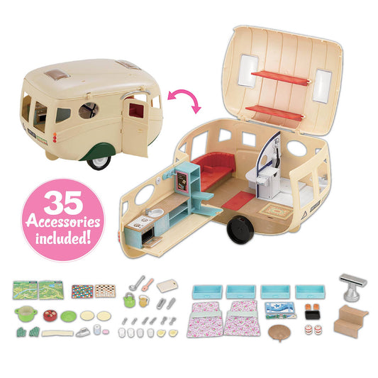 Doll Vehicle, Caravan Camper Set, Collectible Toys