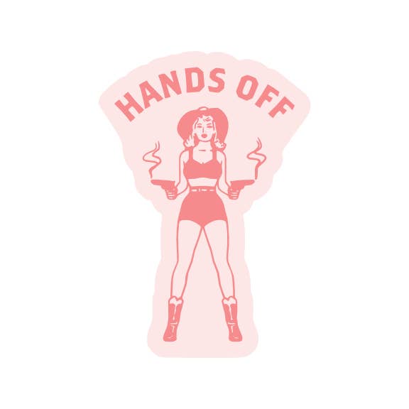 Hands Off Vinyl Sticker