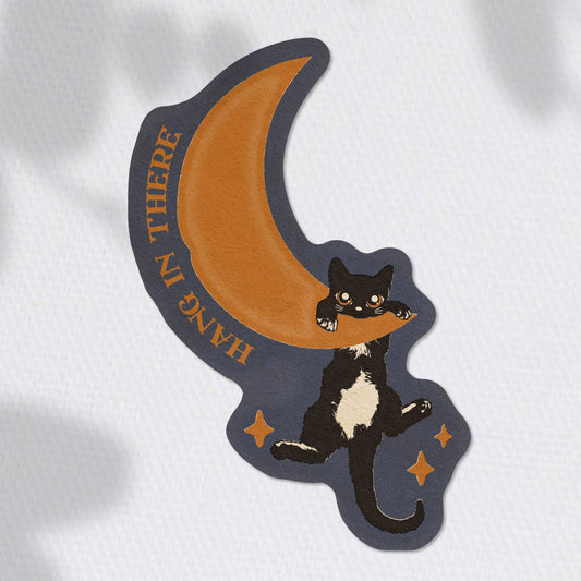 Hang in There Kitty Sticker
