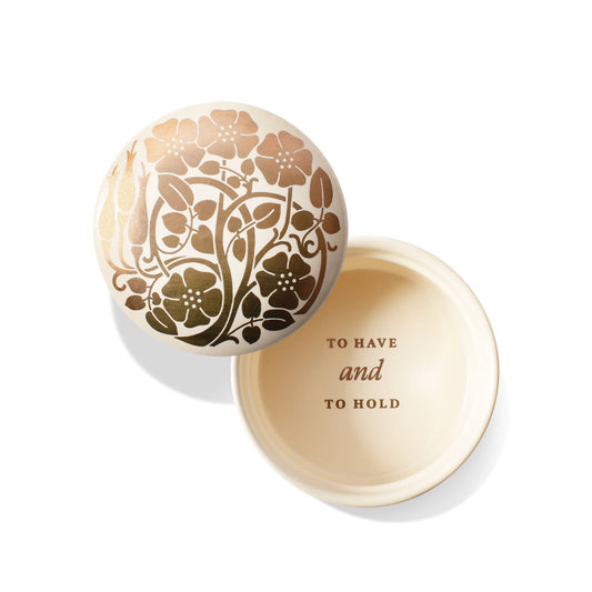 Round Trinket Box - Deco Floral