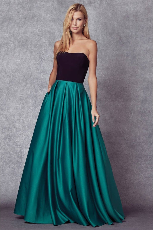 Two Tone Sweetheart Ball Gown Style Prom Dress