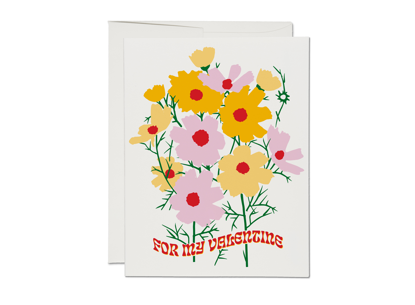 "For My Valentine" Greeting Card Blank