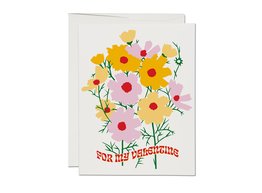 "For My Valentine" Greeting Card Blank