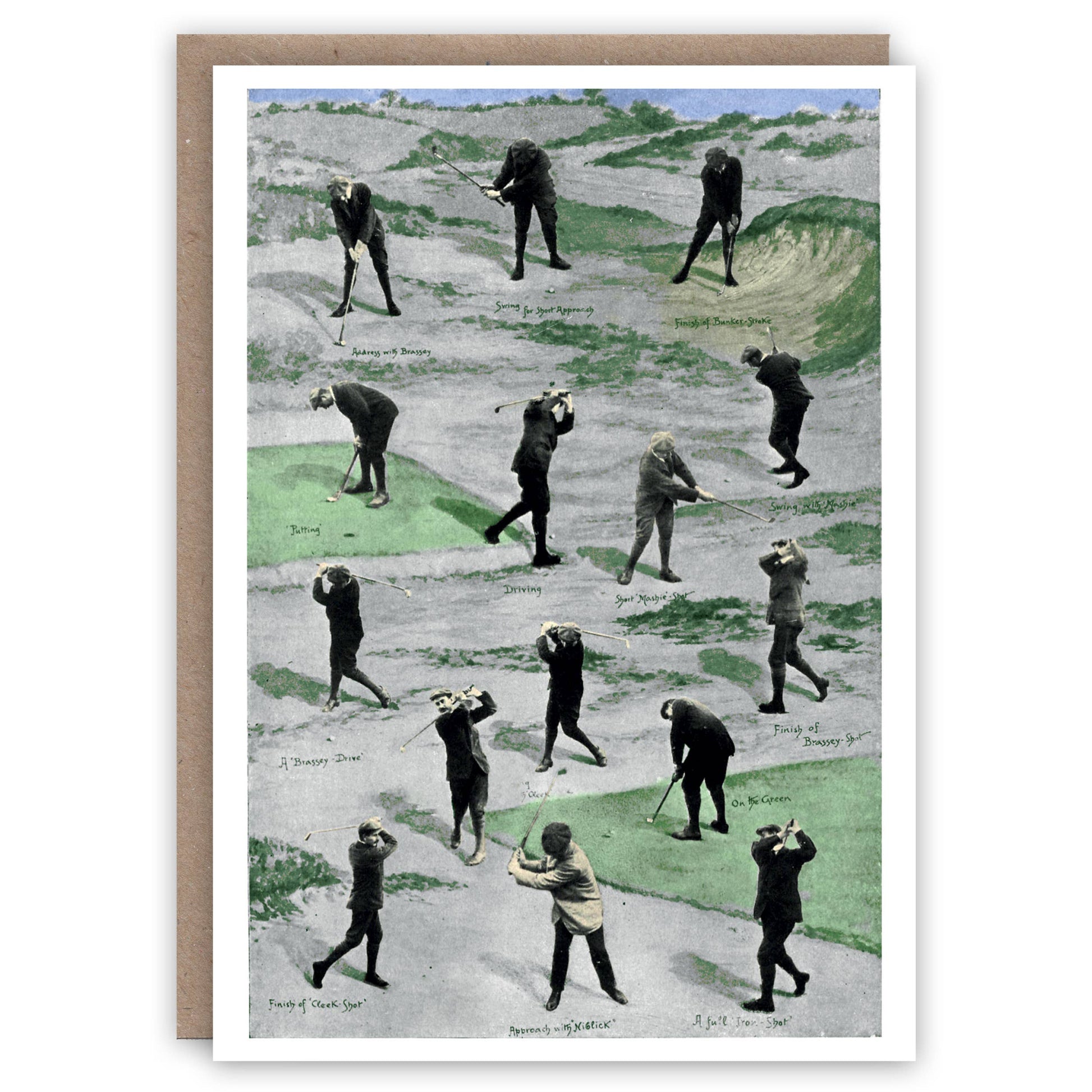 Golf greeting card