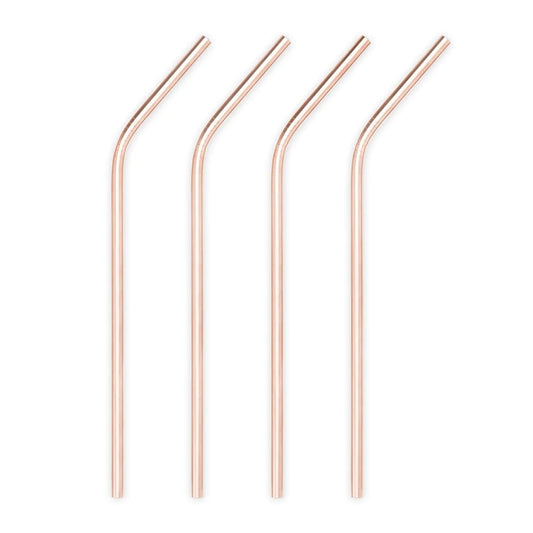 Copper Cocktail Straw Bent