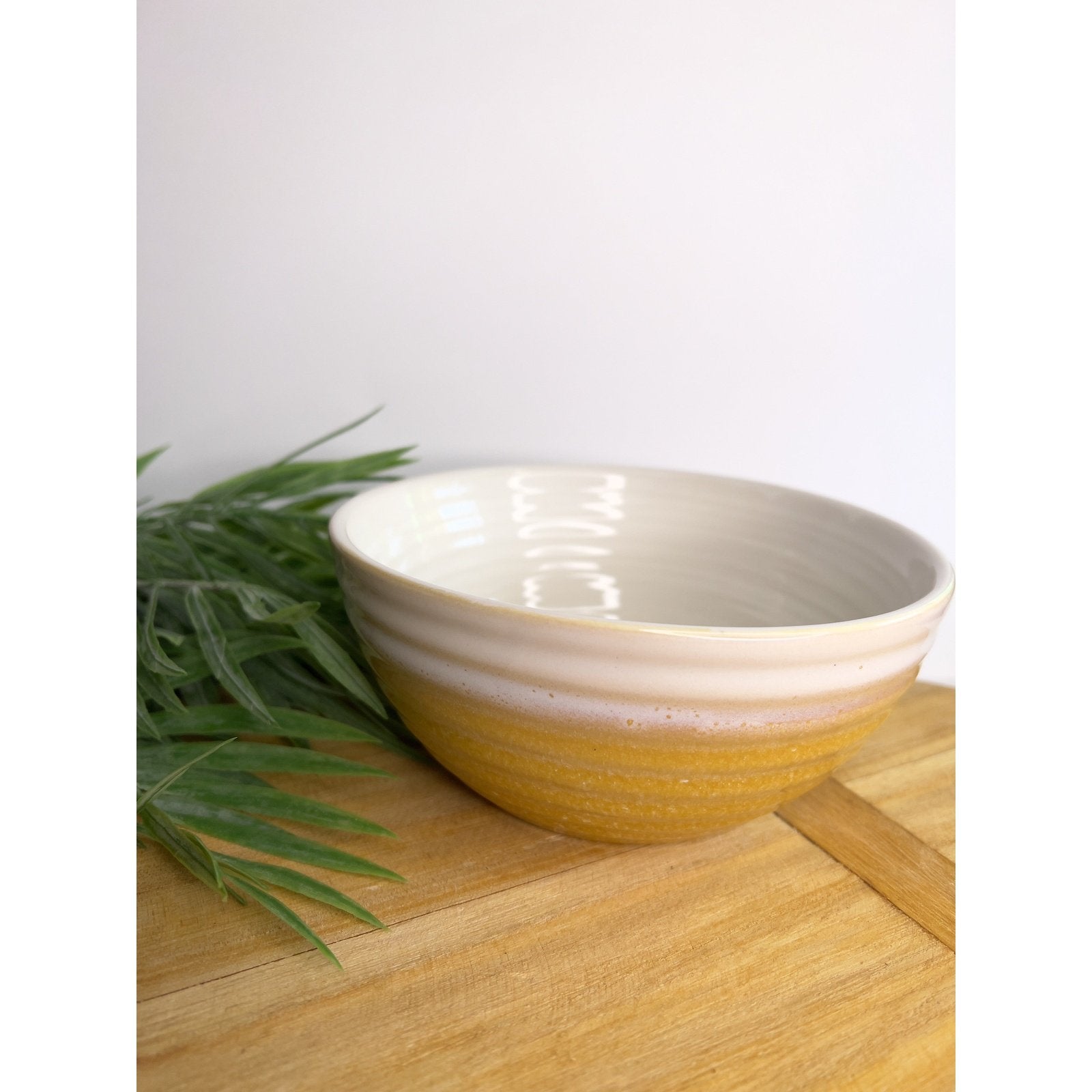 Mineral Ochre Reactive Glaze Bowl