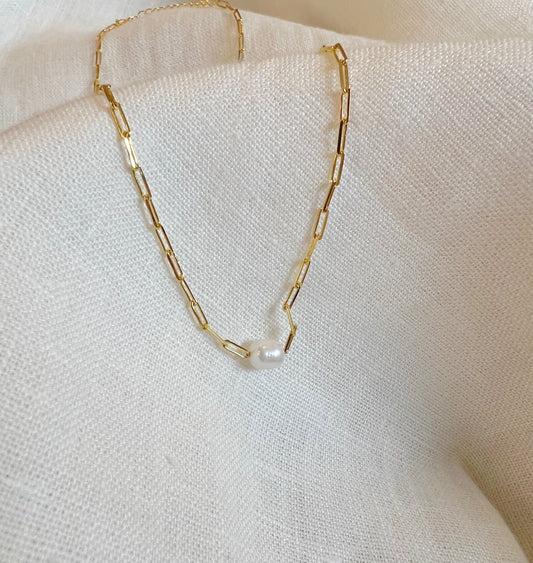 Miju Pearl Chain Necklace