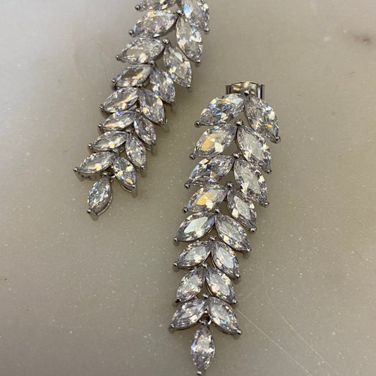 Swarvovski Fern Earrings
