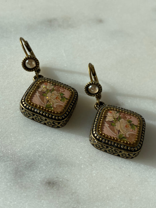 Michal Nergin - Vintage Floral Earrings