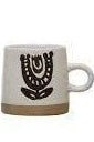 Abstract Stoneware Mug