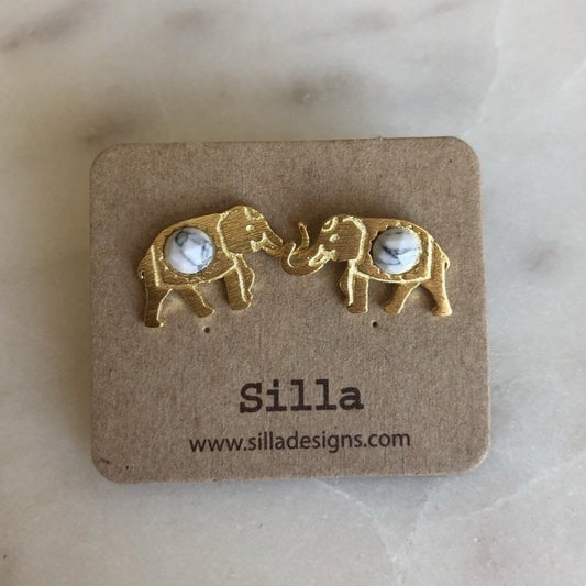 Elephant Stone Earrings