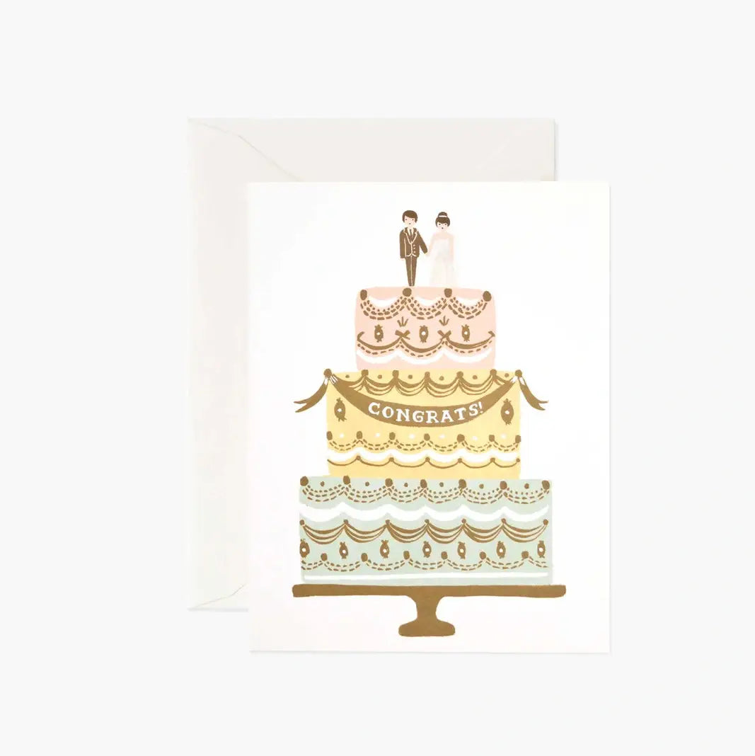 Congrats Wedding Cake - Card