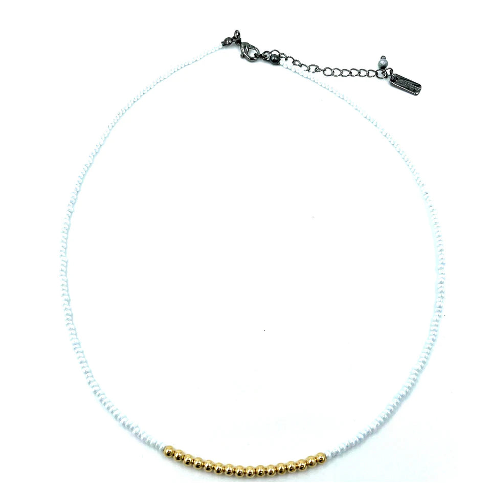 Gold Filled Free Spirit Necklace White