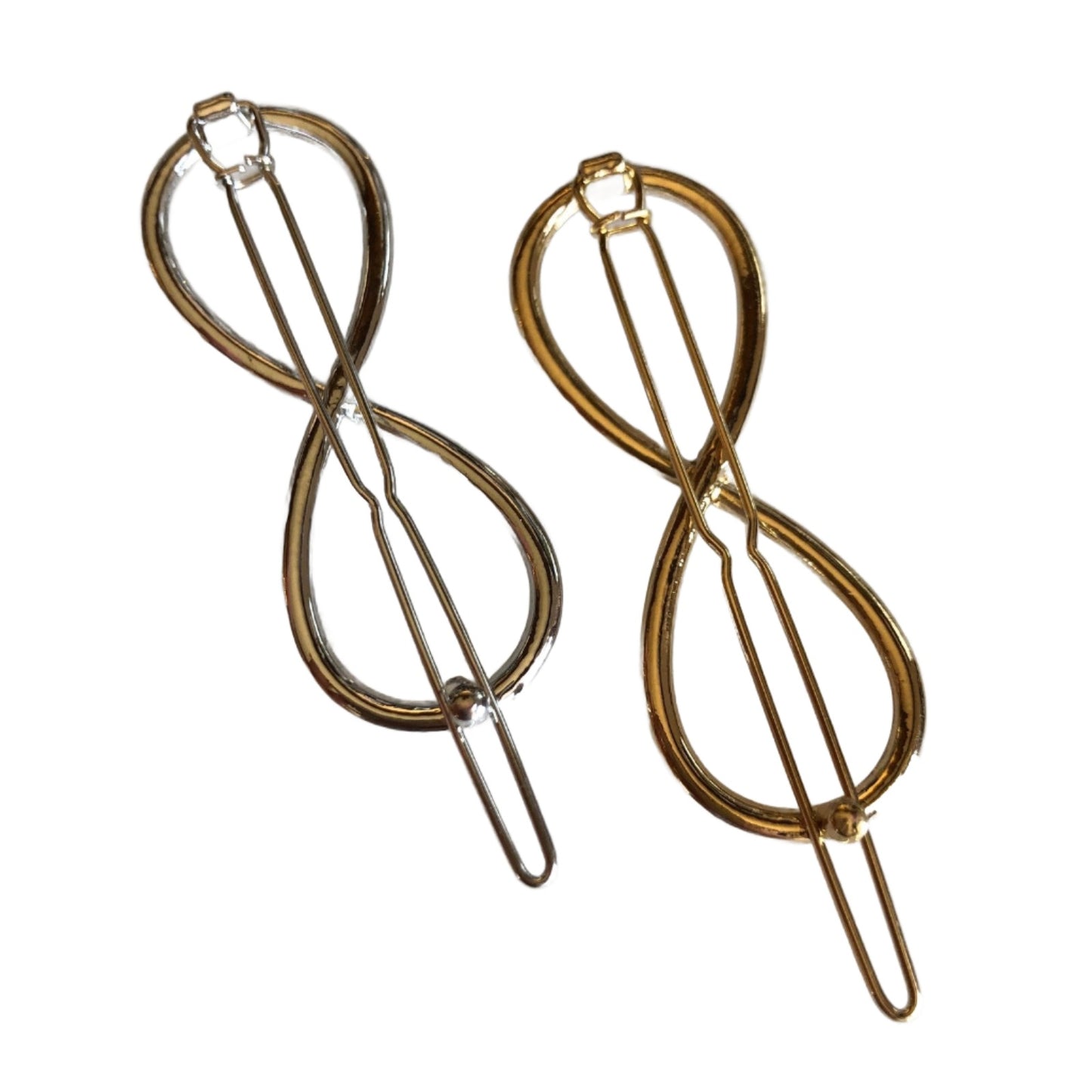 Set of Two Hair Clips - Infinity