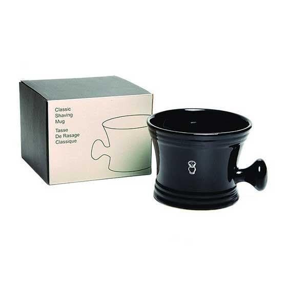 Porcelain Apothecary Shaving Mug - Black