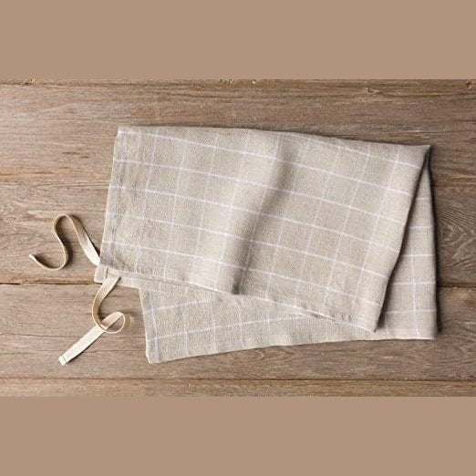 Denman Apron Towel - Beige Graph Paper Check