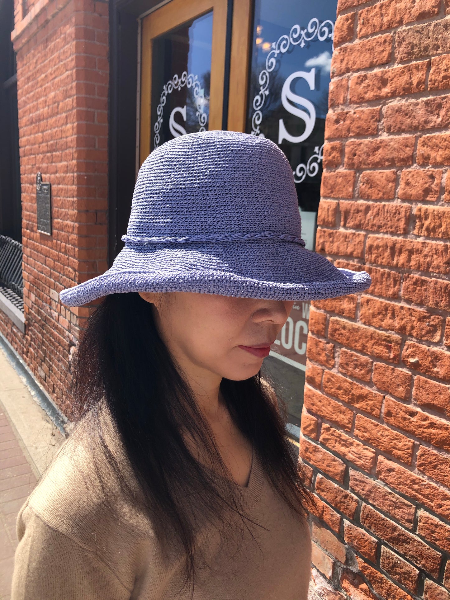 Summer Woven Hat - Lavender