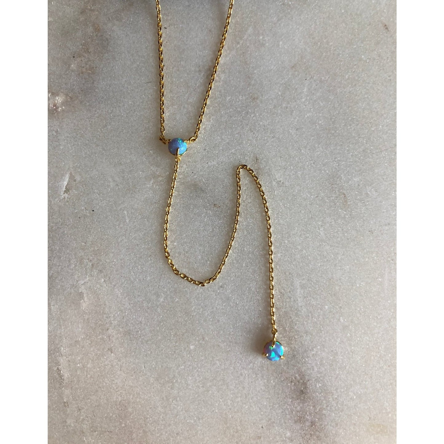 Long Opal Necklace