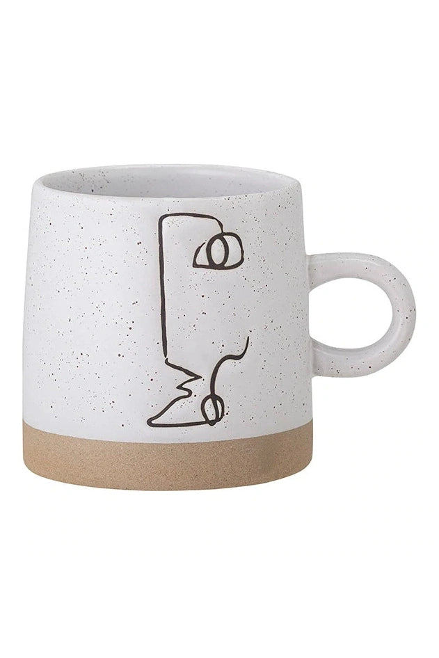 Abstract Stoneware Mug