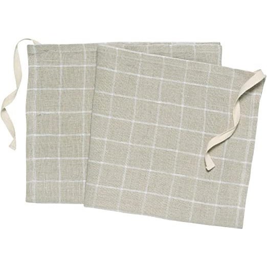 Denman Apron Towel - Beige Graph Paper Check