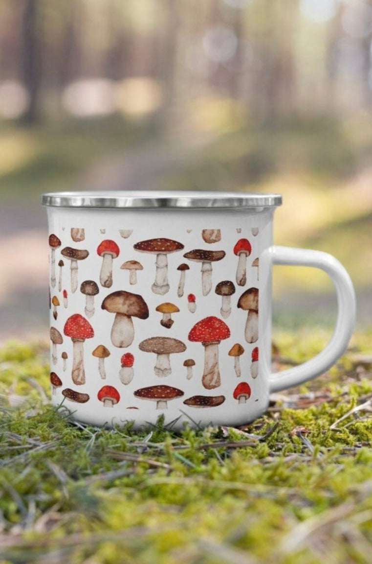 Toadstool Enamel Camp Mug