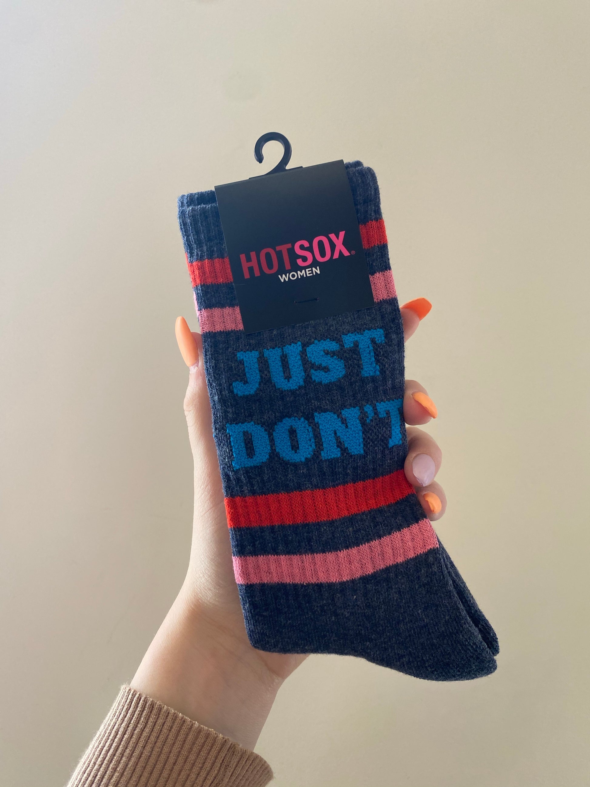 HOTSOX Women's "Just Don't" Crew Socks