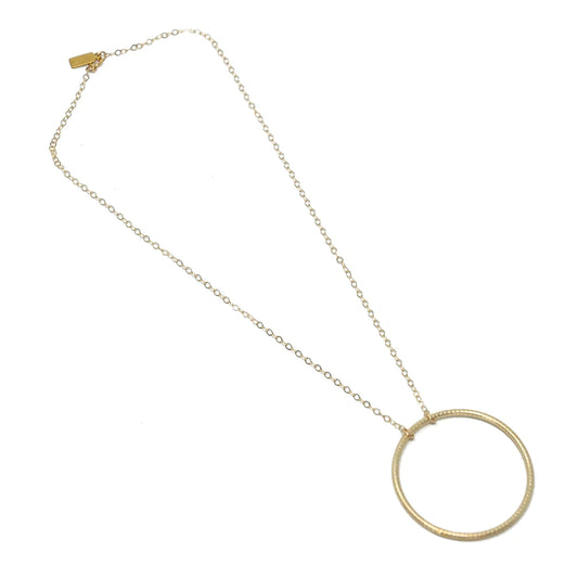 Circle of Love No.2 Sterling Silver 14k Gold Filled Necklace