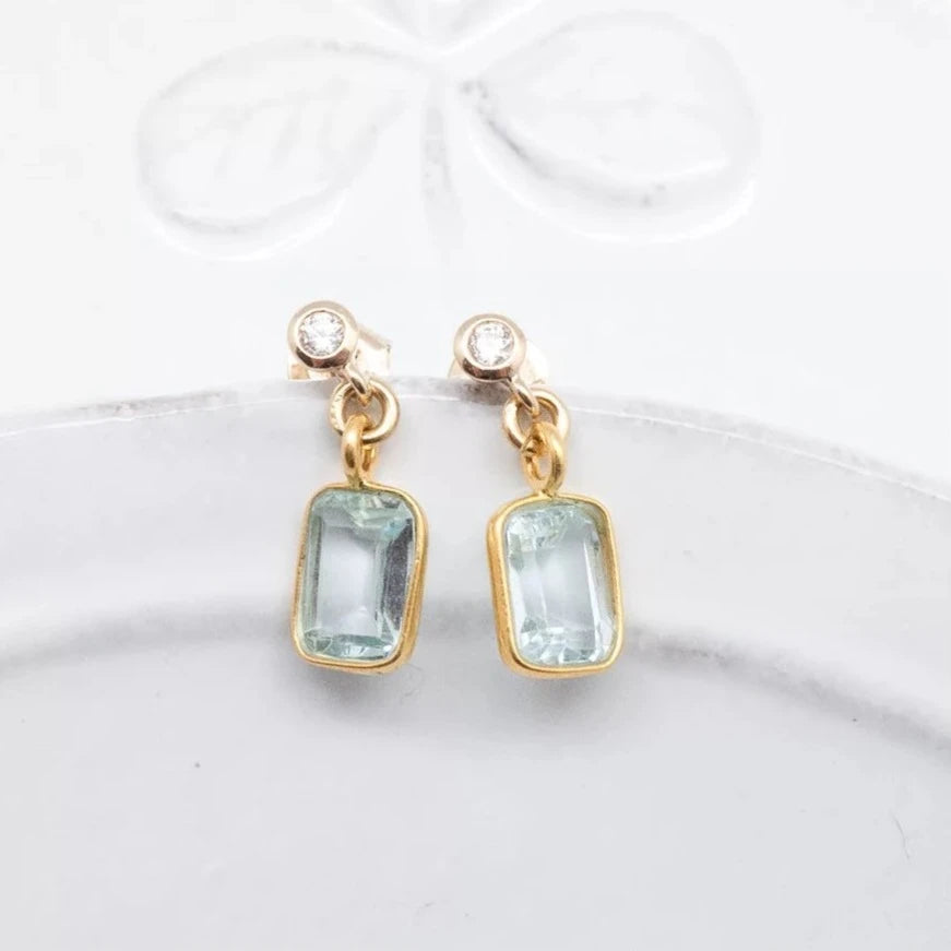 India Gate Blue Topaz Earrings