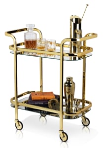 Belmont Gold Bar Cart