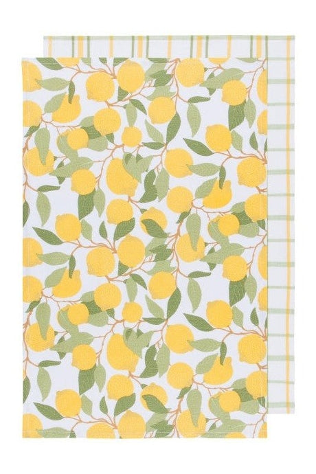 Lemons Coordinated Dishtowels Set of 2