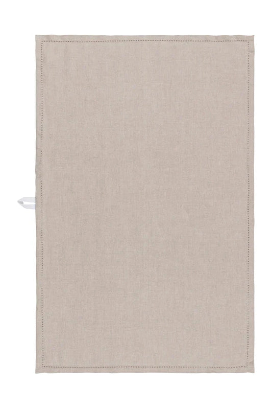 Hemstitch Linen Dishtowel - Natural