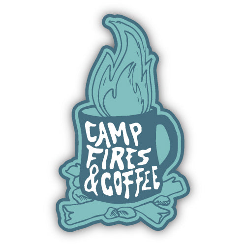Campfires & Coffee Sticker