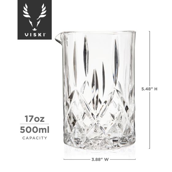 Viski Professional Lead Free Crystal Mixing Glass