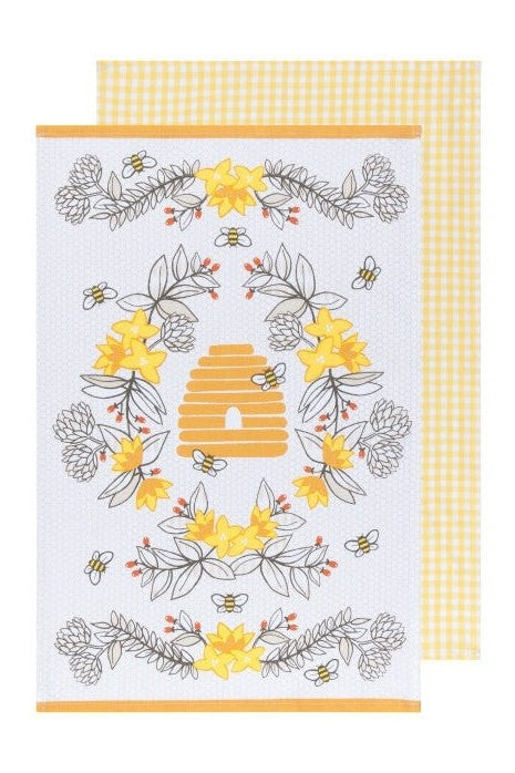 Bees Coordinated Dishtowels Set of 2